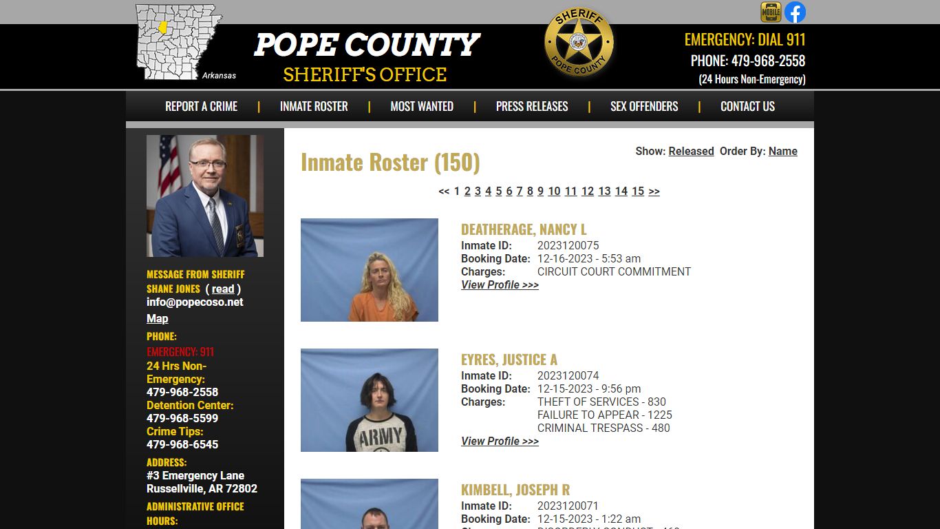 Inmate Roster - Current Inmates Booking Date Descending - Pope County ...